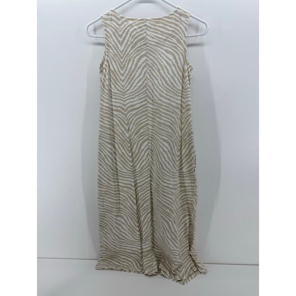 H&M Beige Zebra Print V-neck Tunic size XS - Picture 6 of 6